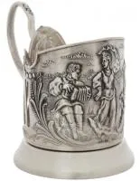 подстаканник с чернью пляски