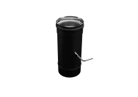 заслонка феррум (шибер поворотный) нержавеющая (430/0,8мм), ф115 черный