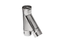 тройник феррум угол 135°, нержавеющий (430/0,5мм), ф220, по воде