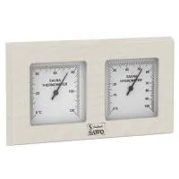 станция банная sawo 224-tha, термометр с гигрометром, осина, 255*140 мм