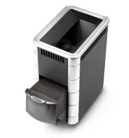 печь для бани тмф тунгуска inox дверца антрацит антрацит нерж.вставки