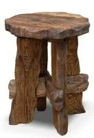 табурет №11 круглый (массив сосны, старение), палисандр, ирб