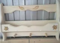 полка-вешалка 3 крючка волна, банный эксперт