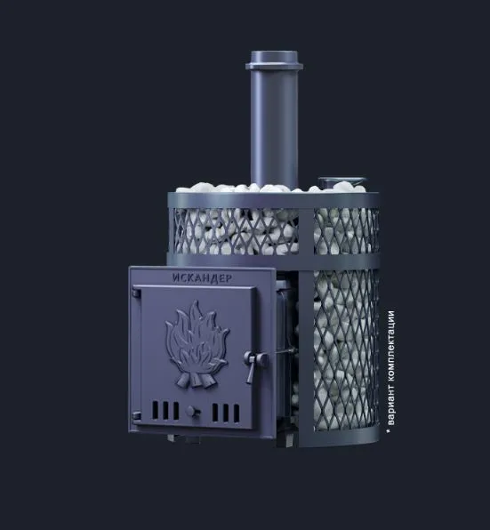 печь для бани gfs искандер ураган 18 зк чугунная 