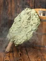 веник для бани woodson премиум кавказский дуб с обмоткой