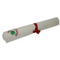 коврик для бани подстилка "скрутка" (150*50) (белый) с вышивкой в ассортименте, бацькина баня