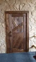 дверь тип №2 208х80 массив сосны старение, палисандр, ирб