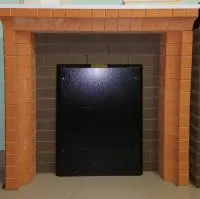 блок №9 кдм портала банной печи универсальный из фигурного кирпича