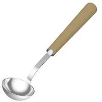 ковш sawo 442-md, металлический, с ручкой из кедра, длина 460 мм