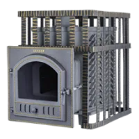 печь для бани gfs 18п2с зк чугунная #