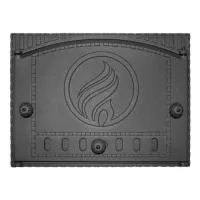 дверца fireway чугунная топочная (к212) 375x300 мм