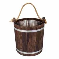 запарник 16л с нержавеющей вставкой woodson дуб в темном