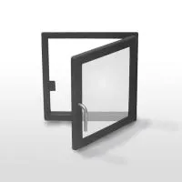 дверца тмф с рамкой для печей витра, антрацит