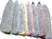 шапка для бани в ассортименте, с цветным кантом, серая, жар-банька