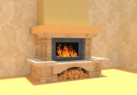 облицовка для камина алексия, пристенная