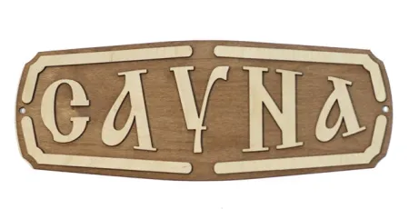 табличка сауна (липа)