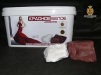 камень для бани красное&белое яшма и кальцит 11,3 кг 