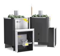 печь для бани газовая ермак уралочка 24н inox, антрацит, без ггу #
